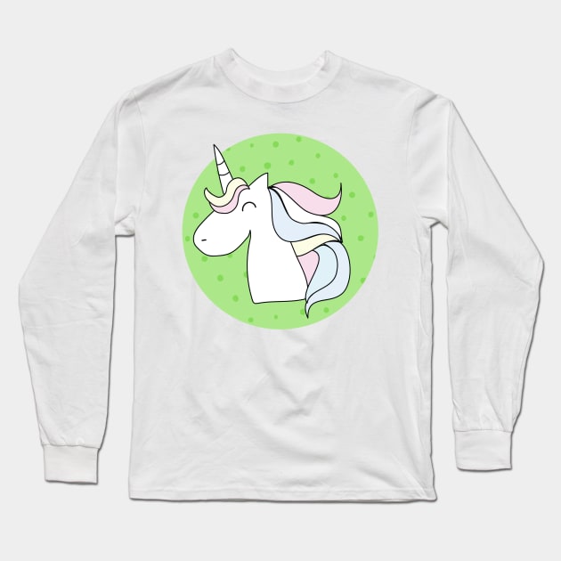 Kids unicorn Long Sleeve T-Shirt by KMLdesign